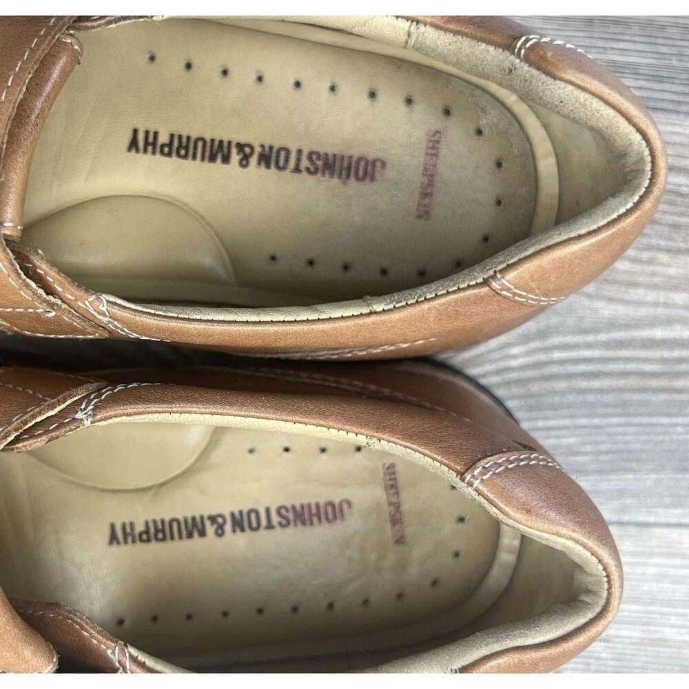 Johnston & Murphy Fisherman‎ Sheepskin Leather Sandals Tan Gladiator Men's 9M